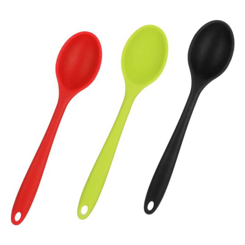 Yaoping 3Pcs Silicone Mixing Spoon, Multicolored Nonstick Heat