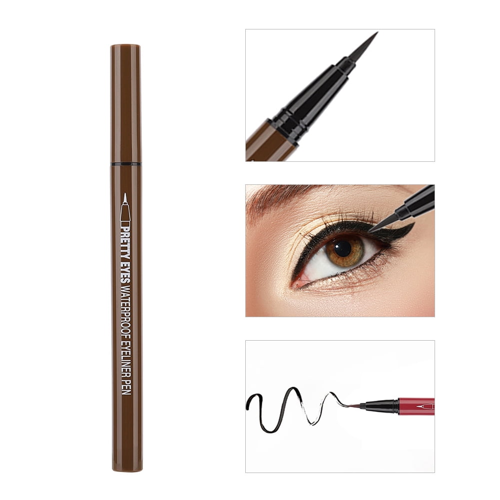 Crayon Eyeliner Marron Pailleté Waterproof Makki - Ton 03 Brunette, Neuf Sous Emballage