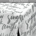 thumbnail image 4 of Calligraphy Dog Crate Cover, Names of Cities in World Amsterdam New York Beijing London Vienna Madrid, Easy to Use Pet Kennel Cover for Medium Large Dogs, 35" x 23" x 27", Grey and White, by Ambesonne, 4 of 6