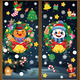 thumbnail image 2 of 2025 Pegatinas de ventana de vidrio con diseño de reno y Papá Noel, muñeco de nieve, copo de nieve, pegatina de pared electrostática, decoración navideña para el hogar Noel, 2 of 5