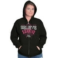 thumbnail image 5 of Breast Cancer Believe Survive Aware Zip Hoodie Sweatshirt Women Brisco Brands S, 5 of 6