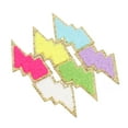 thumbnail image 4 of Parches para chaquetas, 6 piezas, parches traseros de hierro relámpago, parches para ropa diseñados para durar Jadeshay  A, 4 of 8