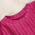 thumbnail image 6 of LYHaoo Girls Long Sleeve Heart Print Solid Color Matching Top Skirt And Slim Fit Pants Three Piece Outfit Girls Outfit Sets Sizes 2-3 Years(Pink), 6 of 6