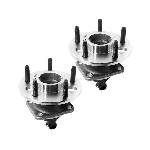 Rear Wheel Hub Assembly Set - Compatible with 2000 - 2013 Chevy Impala 2001 2002 2003 2004 2005 2006 2007 2008 2009 2010 2011 2012