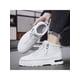 thumbnail image 1 of Men's Imitation Fur Lined British Style Pu Leather Work Shoes, Retro Versatile Ankle Boots, Durable & Casual, High Top With Korean Fashionable Style,, 1 of 4