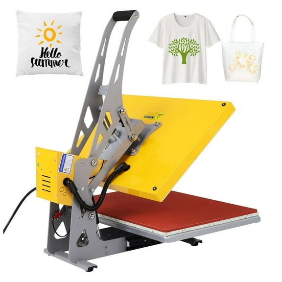 YEAHIBABY Versatile Heat Press for Shirts Mouse Pads and Canvas Bags with Slide Out Base