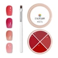 thumbnail image 3 of Pisexur Belleza Maquillaje Set de esmaltes de uñas en gel de 4 colores, color crema pudín, para principiantes.para mujeres y hombres, 3 of 3