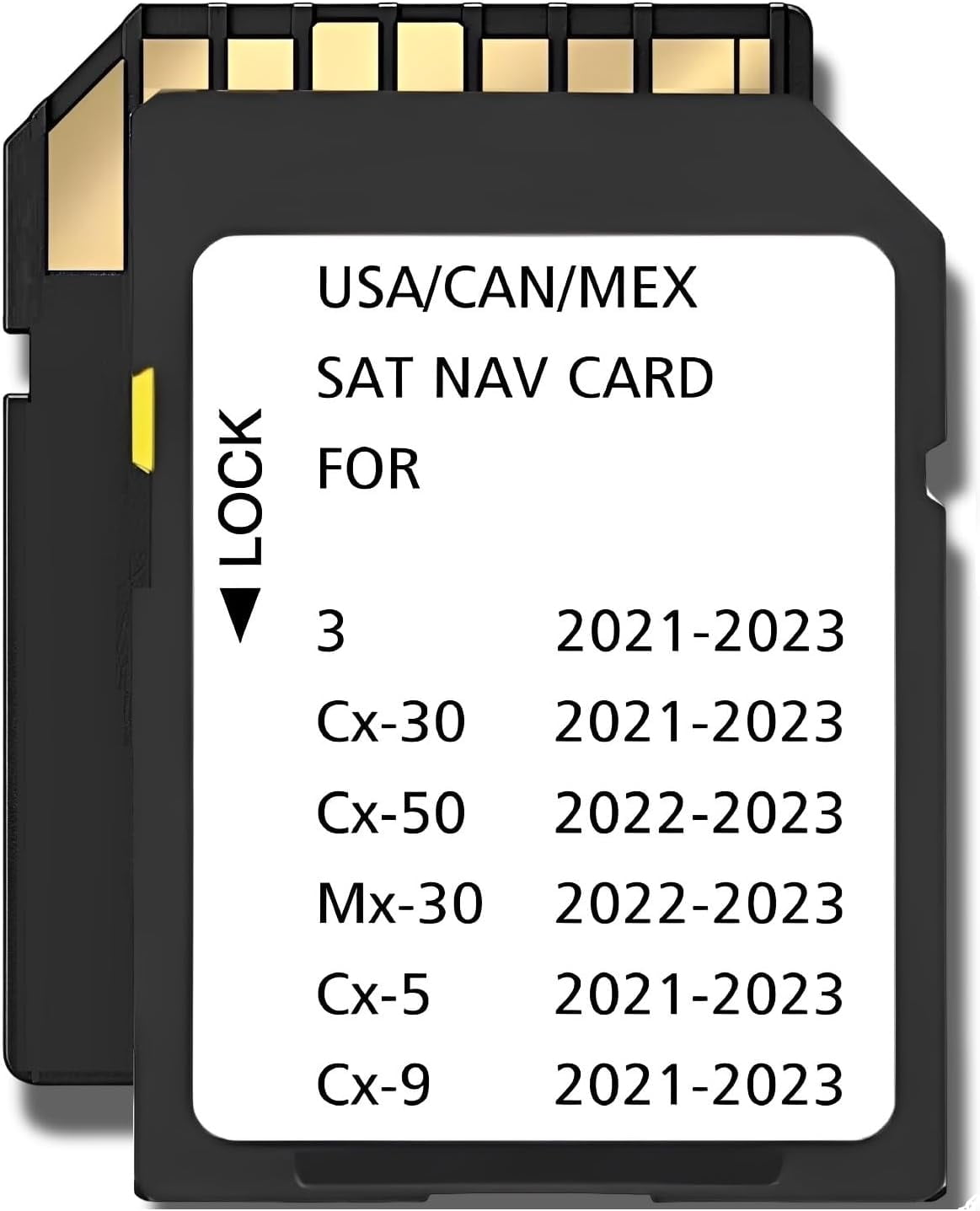 Latest Navigation Memory SD Card Compatible with MZD 3(2021-2023), Cx30(2021-2023), Cx50(2022-2023),Mx30(2022-2023),Cx5(2021-2023), Cx9(2021-2023),(NAVISD2123)