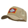 thumbnail image 2 of Arkansas State Flag Patched Mesh Cap - Khaki OSFM, 2 of 5
