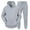 Grey%GC%, variant on Men's Sweatsuit 2 Piece Sets Casual Men's Jogging Tracksuit Set Solid Color Pullover Hoodie Sweatpants Sweat Suit for Men Cozy Fall Winter Athletic Track Suit Outfits