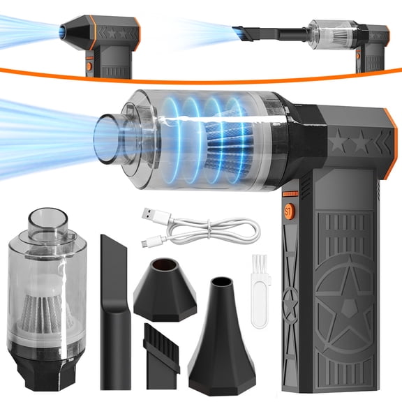 INTELIVE 3000000RPM Cordless Handheld Vacuum Cleaner, 240W Ultra-Powerful Lightweight Portable Vacuum, Dual Blow Power Fan for Home Office Cars