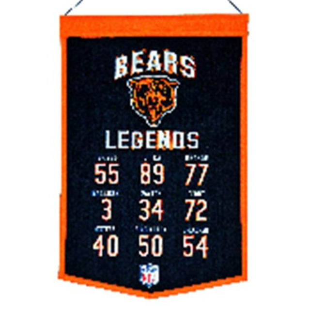 Winning Streak Sports 31103 Chicago Bears Legends Banner