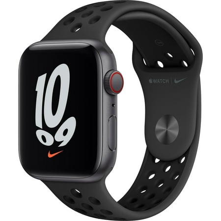 Refurbished Apple Watch SE Nike Cell 44mm Space Gray Aluminum - Anthracite Sport Band MKRX3LL/A