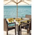 thumbnail image 3 of Outdoor Tablecloth with Umbrella Hole Zipper,Farm Yellow Sunflower Honey Bee Waterproof Zippered Table Cloth for Rectangle Tables,Country Plaid Vintage Linen Patio Table Covers for Indoor Pinic Party, 3 of 6