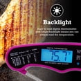 thumbnail image 6 of TwinTech Instant Read Meat Thermometer 1-2 Sec Water Resistant, Backlit, Magnetic, Foldable Probe for Kitchen, Grill, Candy, Liquids (Dream House Pink), 6 of 8