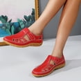 thumbnail image 5 of Mepaouo Women's Slip on Shoes Casual Walking Flats Arch Support Orthopedic Summer Loafers Red 7.5, 5 of 8