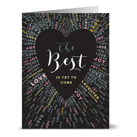 24 Note Cards - The Best Is Yet to Come Heart - Blank Cards - Gray Envelopes