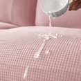thumbnail image 4 of LAICAIW Office Chair Cover Water Resistant Pink Stretch Jacquard Computer Chair Slipcover for Armrest Chairs S, 4 of 7