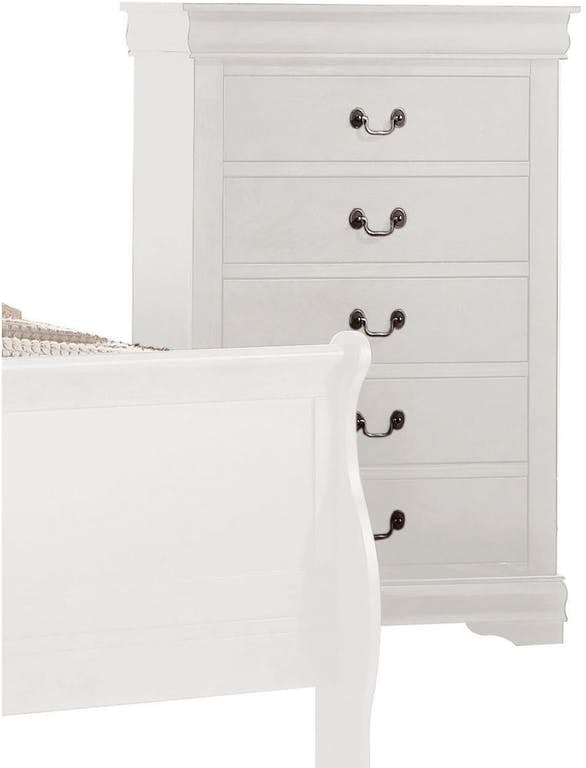 One Size ACME Furniture Louis Philippe 23836 Chest White