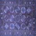 thumbnail image 1 of Ahgly Company Indoor Square Oriental Blue Industrial Area Rugs, 8' Square, 1 of 4