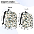 thumbnail image 4 of Naloa Canvas Backpack for Men Women Cute Bunny Print Rucksack Casual Travel Daypack Large and Small Durable College Tote Satchel Bookbag for Teens, 4 of 8