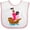 White and Pink, variant on Inktastic Pirate Ship Girls Baby Bib