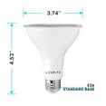 thumbnail image 4 of Luxrite 12-Pack LED PAR30 Flood Light Bulb 3500K Natural White 850 Lumens 11W Dimmable Wet Rated E26 Base UL Listed, 4 of 7