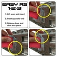 thumbnail image 3 of SNAP-LOC Fast-Track E-Track 16 Inch 4-Pack USA Galvanized Steel Horizontal Vertical, 3 of 7