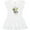 AA-White, variant on Inktastic He is Risen Cross with Script and Flowers Girls Toddler Dress