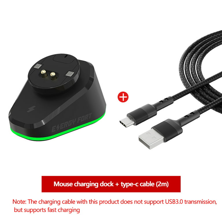 Upgraded Charging Dock with RGB Indicator Compatible with Logitech G502 X  Lightspeed G Pro x Superlight Wireless Gaming Mouse,4.9Ft USB Charger Cable