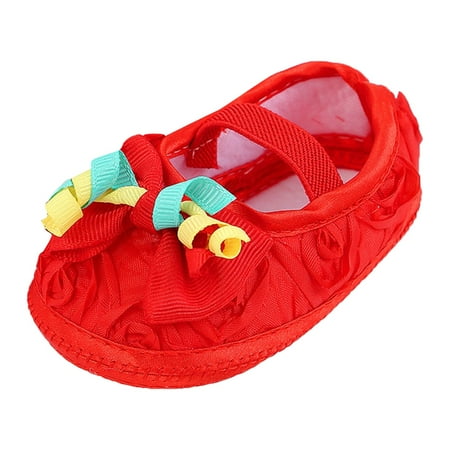 Eashery Toddler Girls Boys Shoes Baby Girl and Boy Closure Sneakers Non-Slip First Walkers Toddler Sandals (Red 3.5)
