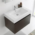 thumbnail image 5 of Fresca Mezzo 30" Gray Oak Wall Hung Modern Bathroom Vanity with Medicine Cabinet, 5 of 6