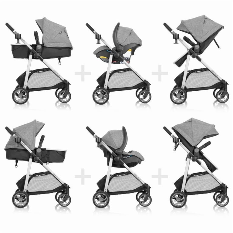Evenflo Omni Plus Modular Travel System with LiteMax Sport Rear-Facing  Infant Car Seat (Brizo Pink), Girl - Walmart.com