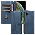 thumbnail image 1 of Phone Case for iPhone XS MAX Magnetic PU Leather Card Slots Durable Wallet Cover, 1 of 5