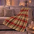 thumbnail image 6 of Rustic Autumn Plaid Living Room, Festive Artistic Scene, Warm Flannel Blanket for Ranch House and Living Room, Animal Lovers Thanksgiving Gift, Artistic Home Decor, 6 of 9