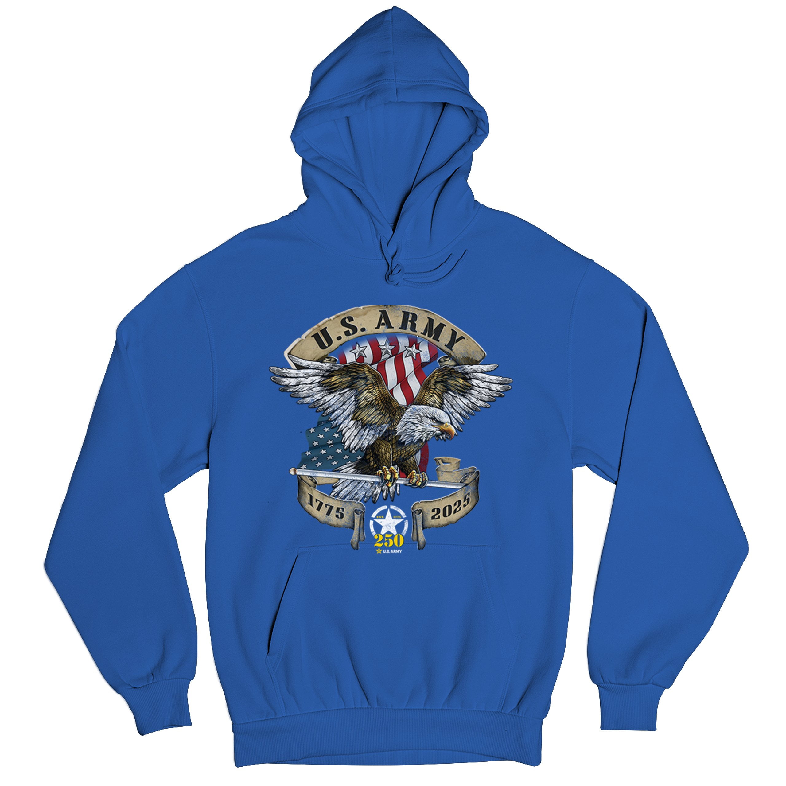 US Army Eagle Unisex Hoodie 250 Years Anniversary American Veteran