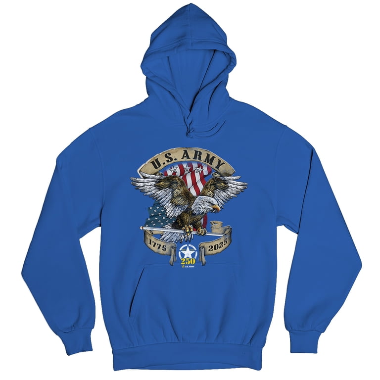 US Army Eagle Unisex Hoodie 250 Years Anniversary American Veteran