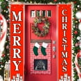 thumbnail image 4 of VerPetridure Christmas Curtain Decoration Christmas Decoration Curtain Creative Decoration Couplets Hanging Flags, 4 of 9
