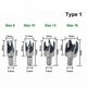 thumbnail image 3 of 8 Pcs Carbon Steel Wood Drill Bit Set for Woodworking (0.6cm, 0.9cm, 1.2cm, 3 of 5