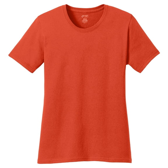 Port & Company Womens Coverseamed Neck T-Shirts