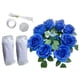 thumbnail image 5 of Adorno floral para la parte delantera del coche de boda, cintas decorativas para el espejo, adorno para el coche de novia Azul, 5 of 9
