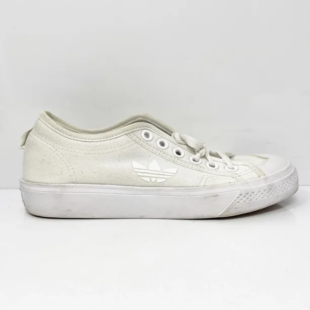 Adi - das Mens Nizza Trefoil FW5184 White Casual Shoes Sneakers Size 5.5