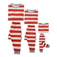thumbnail image 4 of Unique Bargains Women's Family Pajama Striped Xmas Christmas Matching Sleepwear Set XS Red Women's, 4 of 6
