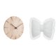 thumbnail image 1 of Reloj de pared redondo,Reloj de pared de madera para decoración de sala de estar,Cojín con lazo bonito,Almohada con forma de lazo,bonito cojín decorativo con lazo,Funda de almohada con lazo, 1 of 8