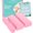 Pink, variant on Uralili 400 Pcs Thickened Wax Strips Non Woven Waxing Strip Kit For Hair Removal 3 X 9''&1.5 X 4''
