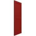 thumbnail image 3 of Ekena Millwork 12"W x 41"H True Fit PVC Two Equal Flat Panel Shutters, Fire Red (Per Pair - Hardware Not Included), 3 of 10
