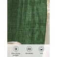 thumbnail image 5 of Sheer Curtains 108 Inches Long 2 Panels Set for Living Room, Dark Green Burlap Texture Semi Sheer Curtains for Windows, Farmhouse Vintage Green Voile Window Treatments Rod Pocket Curtain, 5 of 6