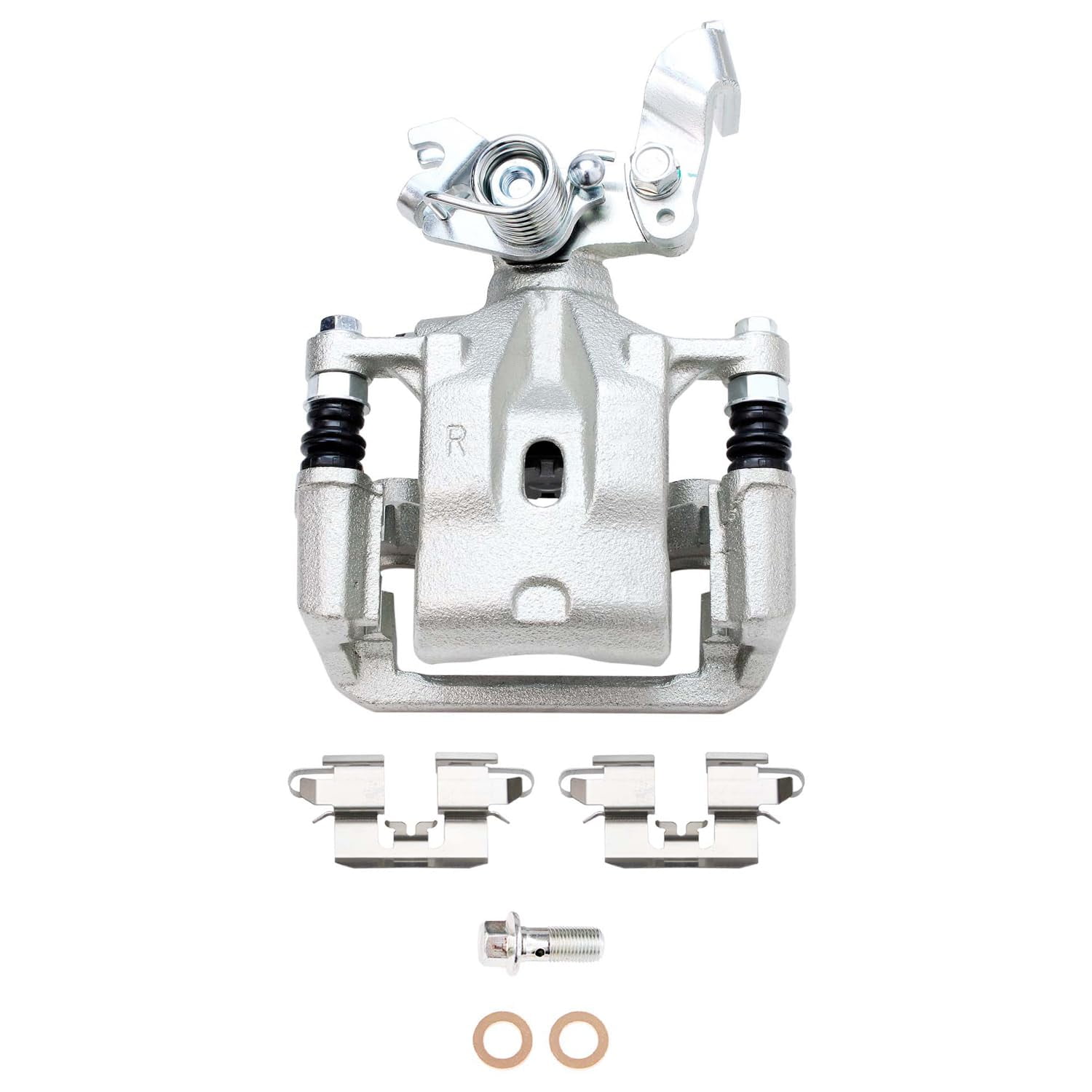 Detroit Axle - Rear 2pc Brake Calipers for Ford Fusion Lincoln MKZ Zephyr Mazda 6 Mercury Milan, 2006 2007 2008 2009 2010 2011 2012, 2 Disc Brake Calipers with Bracket Replacement