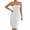 White, variant on TAGOLD Womens Sleeveless V-Neck Dress Strapless Backless Slim Hip Dress Solid Color Summer Elegant Apparel
