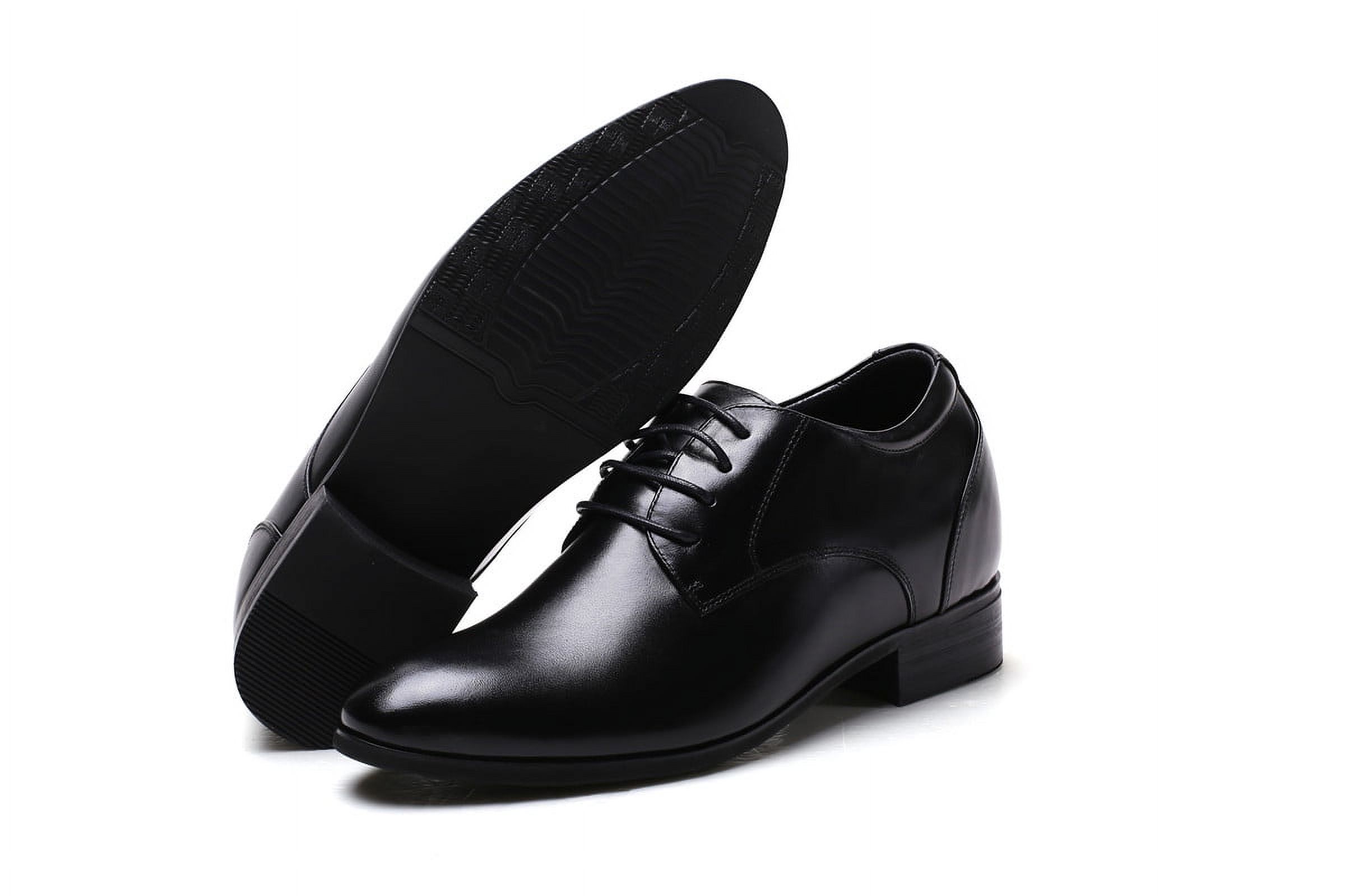 CMR Chamaripa Plum Elevator Derby Shoes Leather Height Increase ~2.7–3\